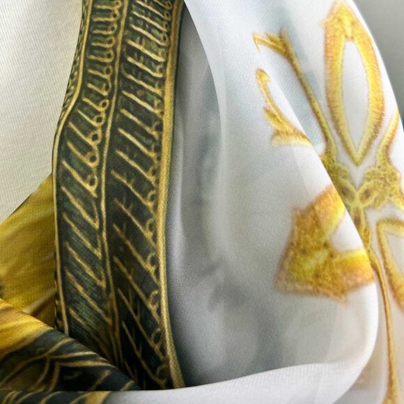 Angel Garden Semi-Sheer Chiffon X Large Square Scarf - Picture 6 of 11